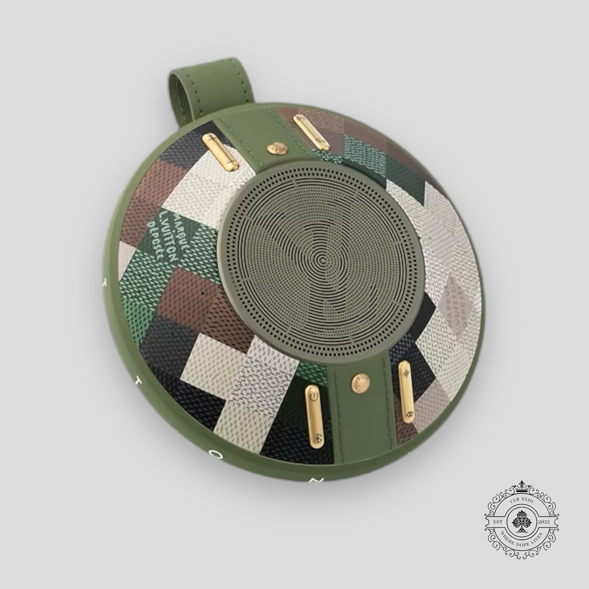 Louis Vuitton Nanogram Speaker in Damoflage